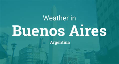 Weather Today for Buenos Aires, Buenos Aires 